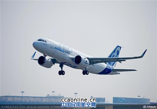 首架空客A320neo顺利完成首飞