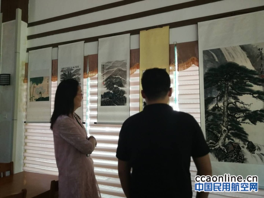 墨香寄深意  丹青抒党情：海南空管分局“庆七一”书画作品汇报展